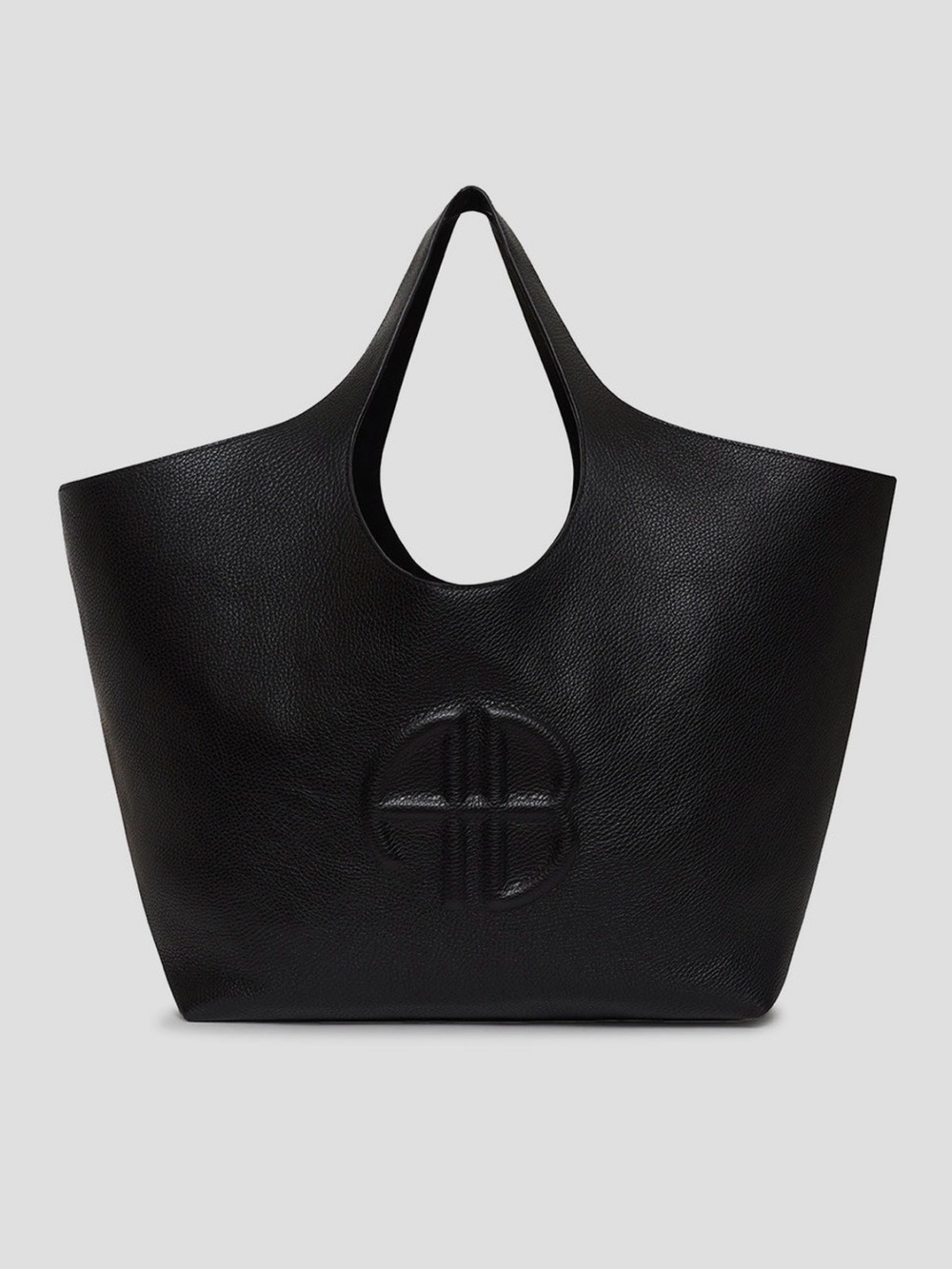 Anine Bing medium Lillie Black Leather Tote Bag NWT Black